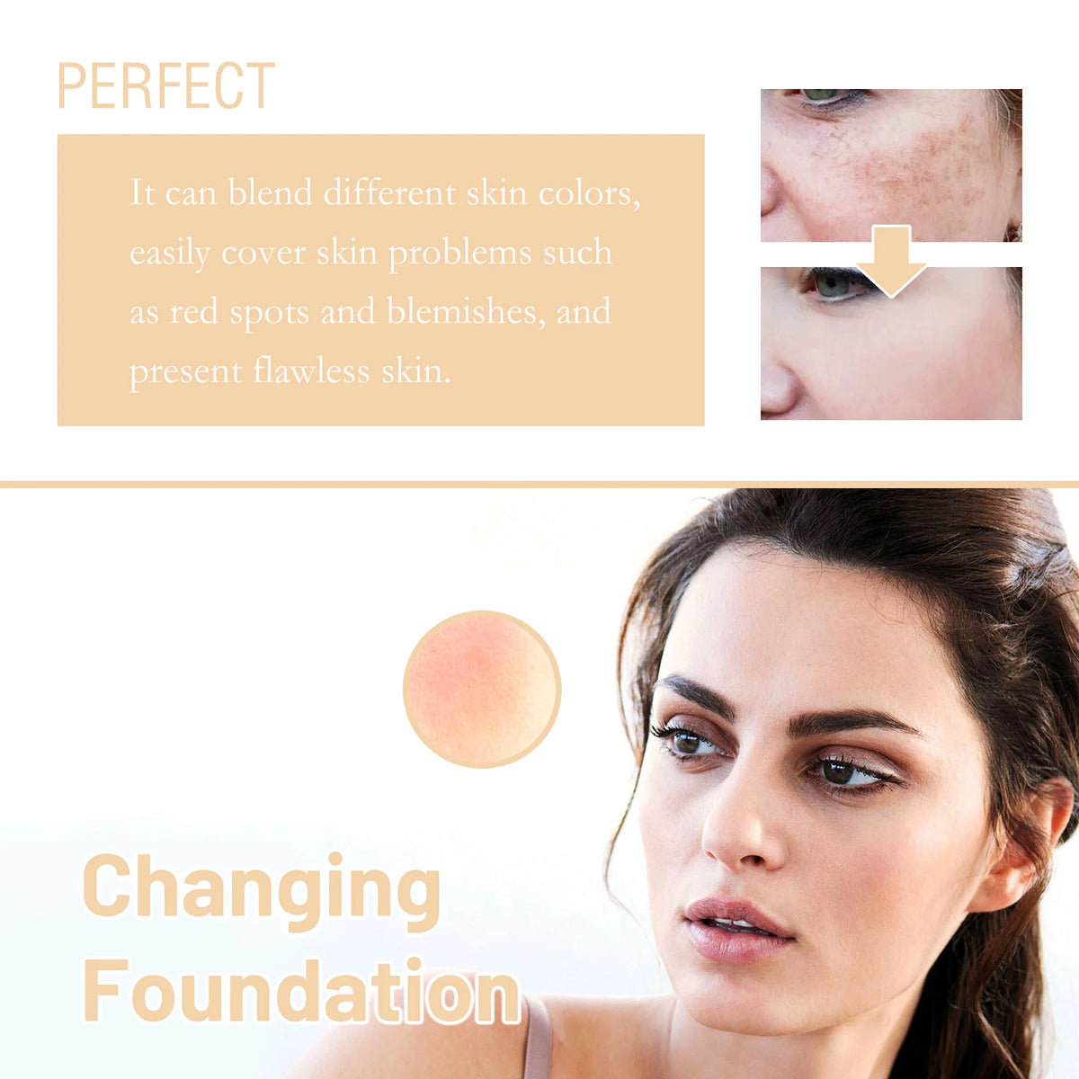 Eelhope Moisturizing Foundation – Hydrating Long-Lasting Coverage Cream Foundation Qst