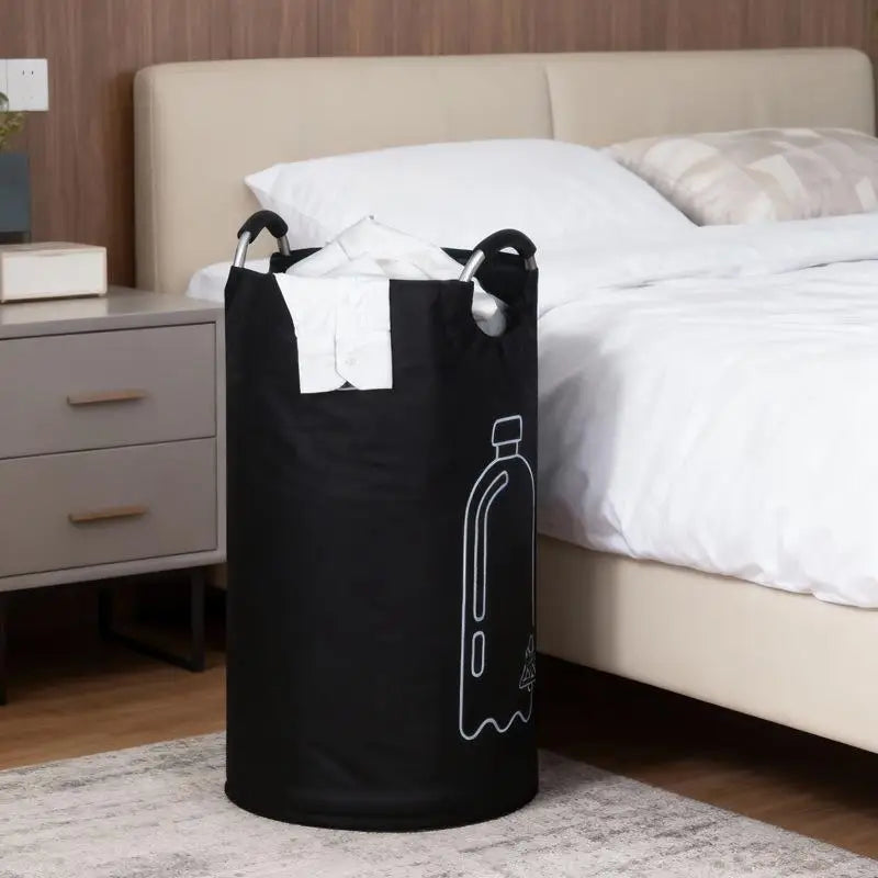 Large Folding Bottle Storage Basket with Aluminum Handle | Qme Folding Storage Basket Qme