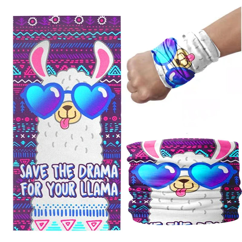 Cute Cartoon Sheep 3D Print Headscarf | 14 Colors, One Size Novelty Hair Scarf Qme