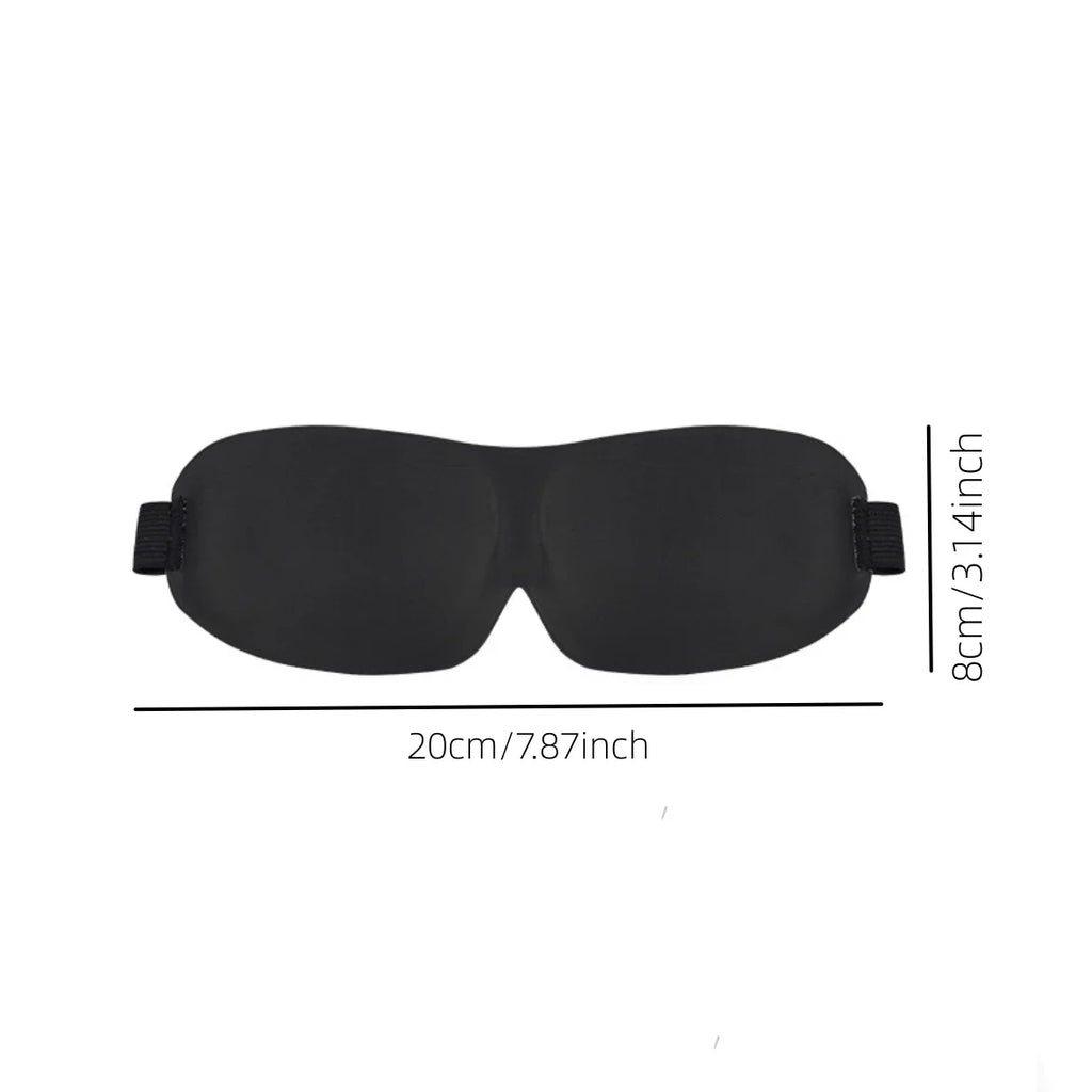 3D Sleep Eye Mask – Soft Padded Blackout Shade Cover Sleep Eye Mask Qme