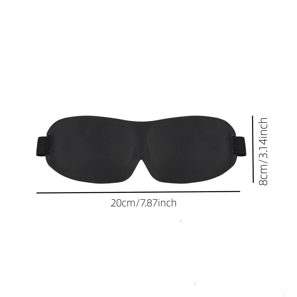3D Sleep Eye Mask – Soft Padded Blackout Shade Cover Sleep Eye Mask Qme
