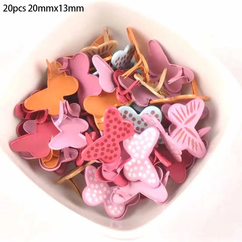 Mixed Butterfly Shape Brads – Metal Craft Embellishments 20pk Craft Embellishments Qme