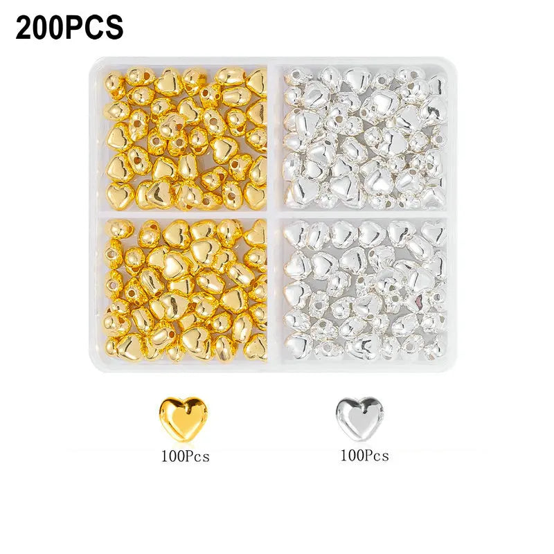 CCB Spacer Beads Set – 6 Styles Assorted Gold Jewelry Making Jewelry Making Beads Qme 10-200pcs
