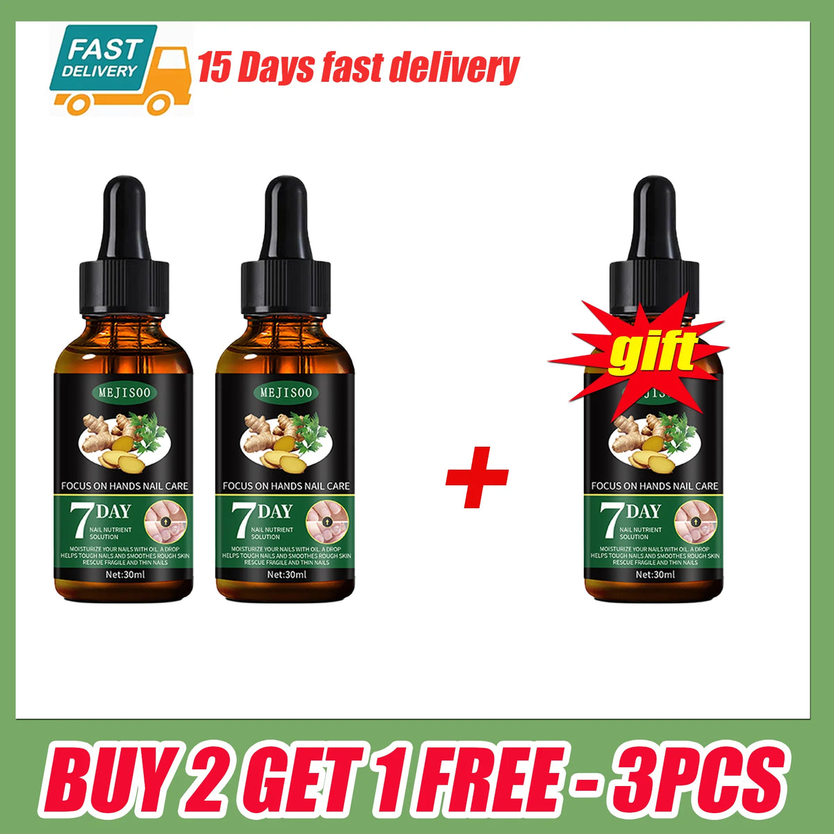 Nail Nutrient Serum – Ginger Extract Nail Repair Liquid 30ml Nail Treatment Serum Qst Buy 2 get 1-3pcs