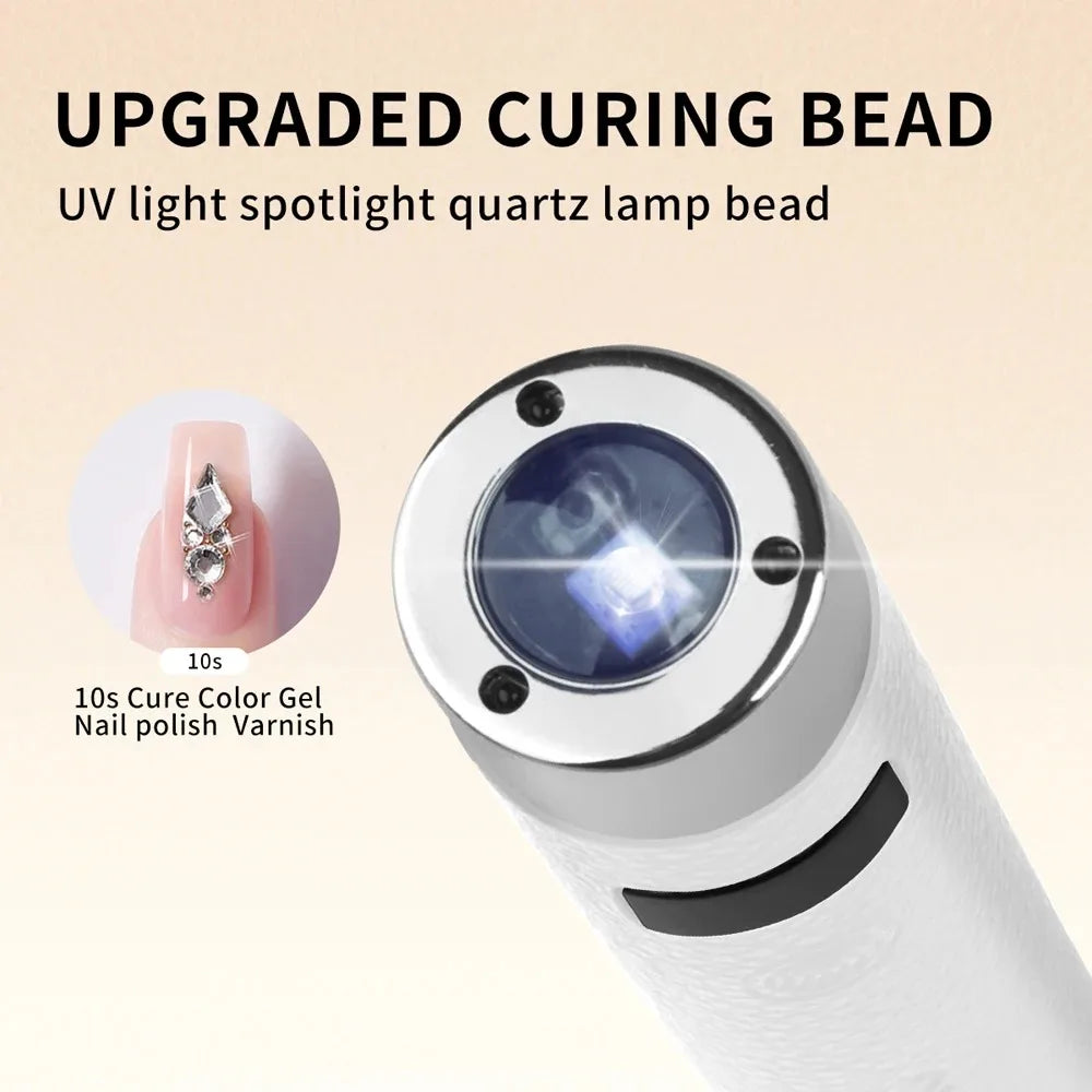 Mini UV LED Nail Lamp – AI Sensor Cordless Rechargeable Dryer UV LED Nail Lamp Qst