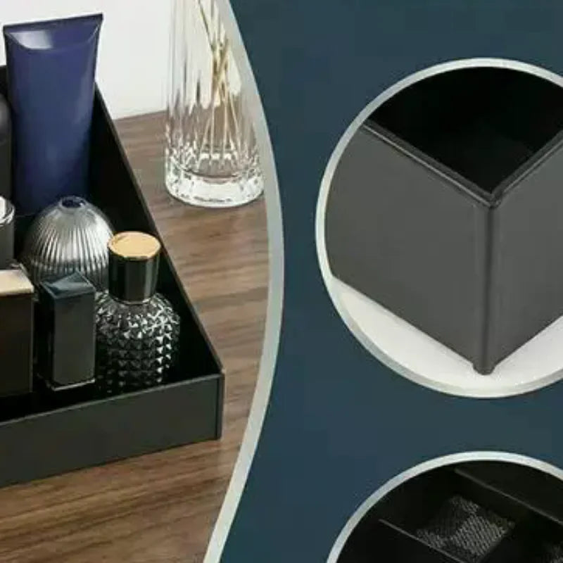Men's Cologne Organizer Stand with Drawers | Perfume Holder Cologne Organizer Stand Qme