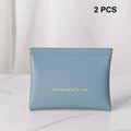 2pcs PU Mini Storage Bags Auto-Closure – Coin & Earbud Pouch Mini Storage Pouch Qst A7