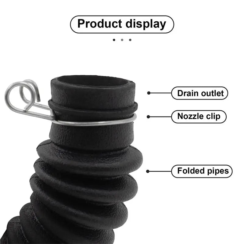 Washer Drain Hose AEM73213001 – Fits T1309ADFH & LG Models Washer Drain Hose Qst Black