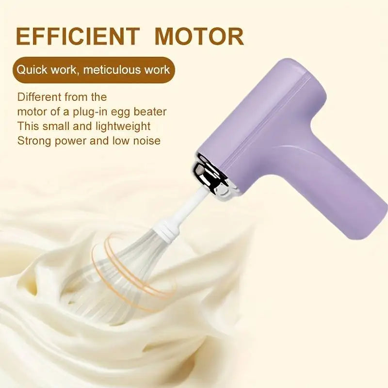 Mini Electric Milk Frother & Egg Whisk – USB Rechargeable Milk Frother Whisk Qme