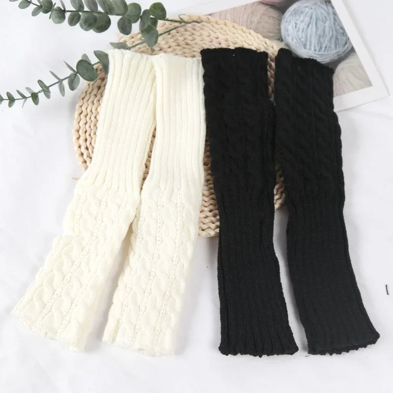Kids Twist Knitted Leg Warmers – Baby Girls Cute Knee Socks Kids Leg Warmers Qme