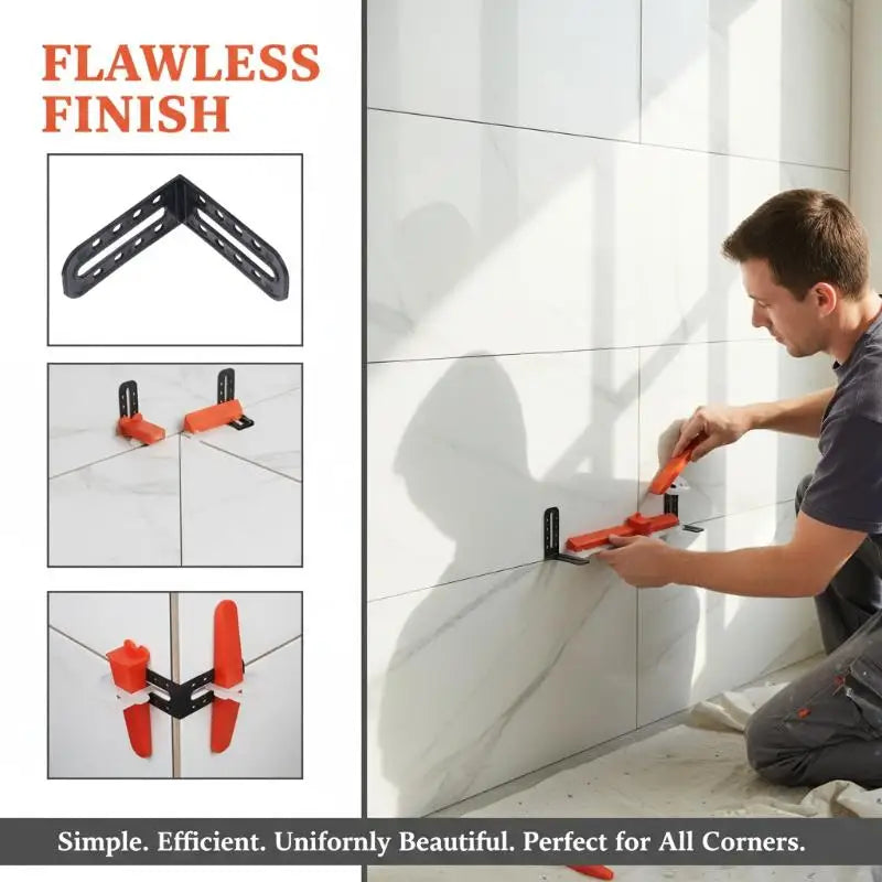 Tile Leveling System Clips – Floor & Wall Spacers 25 Pcs Tile Leveling Clips Qme
