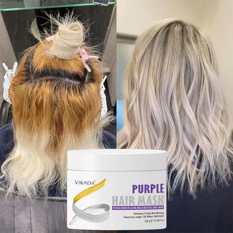 Purple Hair Mask Toning Shampoo – Neutralize Brassiness Purple Hair Mask Qst