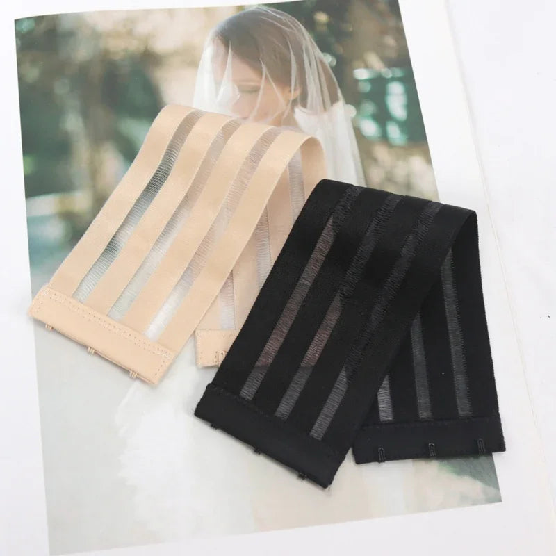 Women's Elastic Bra Extender 3-Hook Non-Slip Invisible Buckle Bra Extender Qme