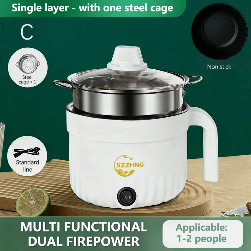 1.8L Non-Stick Electric Rice Cooker & Steamer – Compact Electric Rice Cooker Qme C