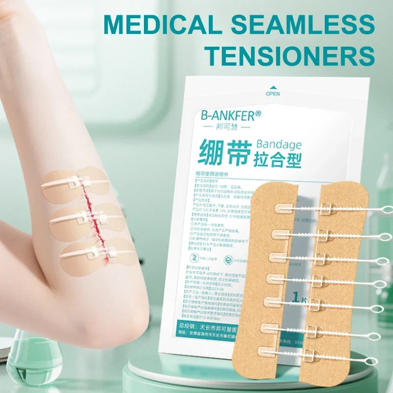 Zipper Wound Closure Strips – Sutureless Adhesive Skin Patches Wound Closure Strips Qme