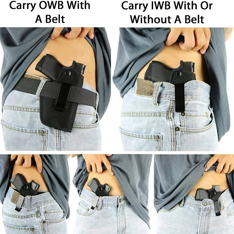 Universal OWB IWB Concealed Carry Holster – G17 G19 G23 Pistol Holster Qme