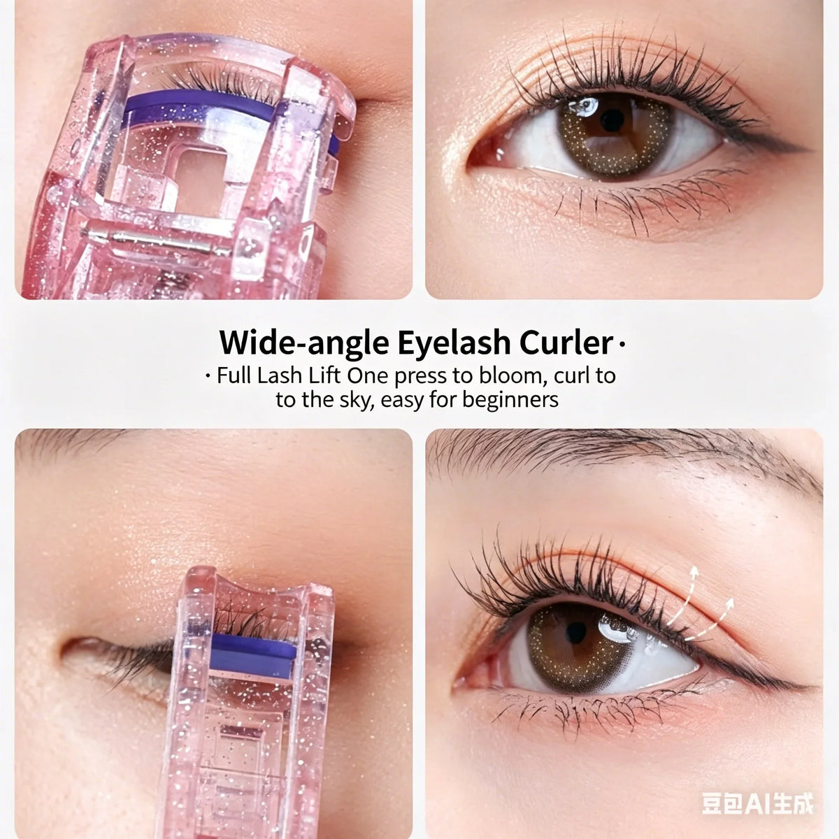 Manual Eyelash Curler & Holder Set – Lash Curling Tool Eyelash Curler Set Qme