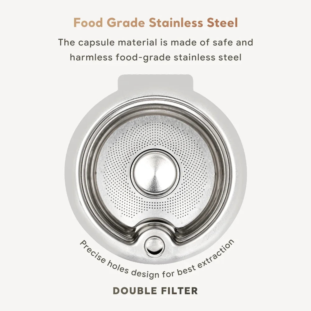 Reusable Coffee Pods for Tassimo Bosch – Stainless Steel Reusable Coffee Pods Qst