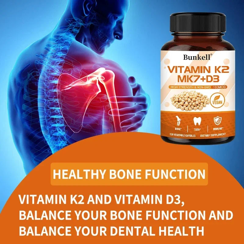 ZENVITALIZE Vitamin K2 MK7 + D3 – Bone & Heart Support Vitamin Supplement Qst