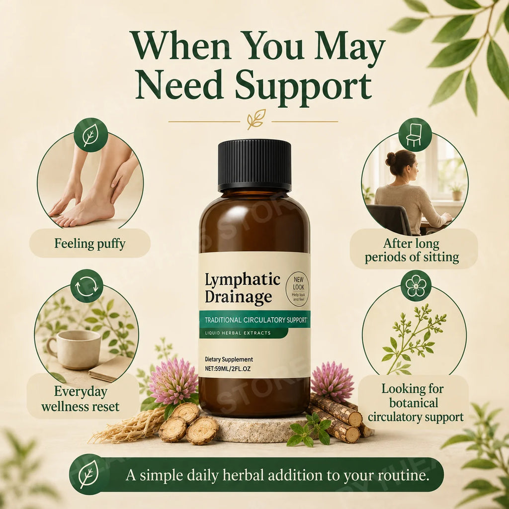 Lymphatic Drainage Drops 59ml – 4 Herbal Extracts Wellness Herbal Wellness Drops Qst