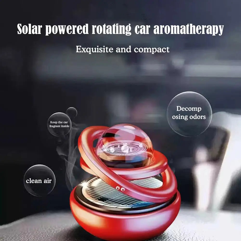 Solar Rotating Car Air Freshener & Aromatherapy Diffuser | Qme Car Air Freshener Qme