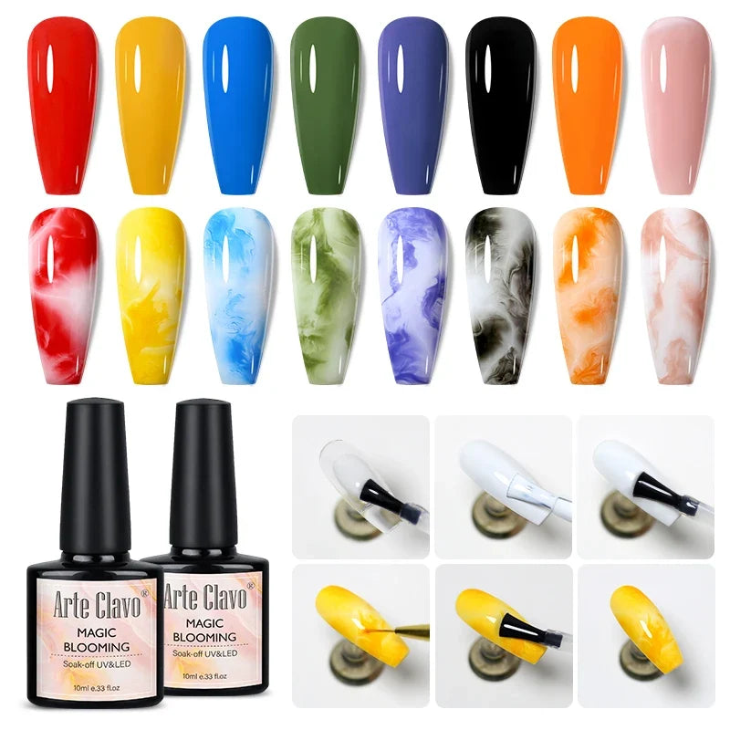 Arte Clavo UV LED Gel Nail Base Coat Primer – 15ml, 23 Colors Gel Nail Base Coat Qme