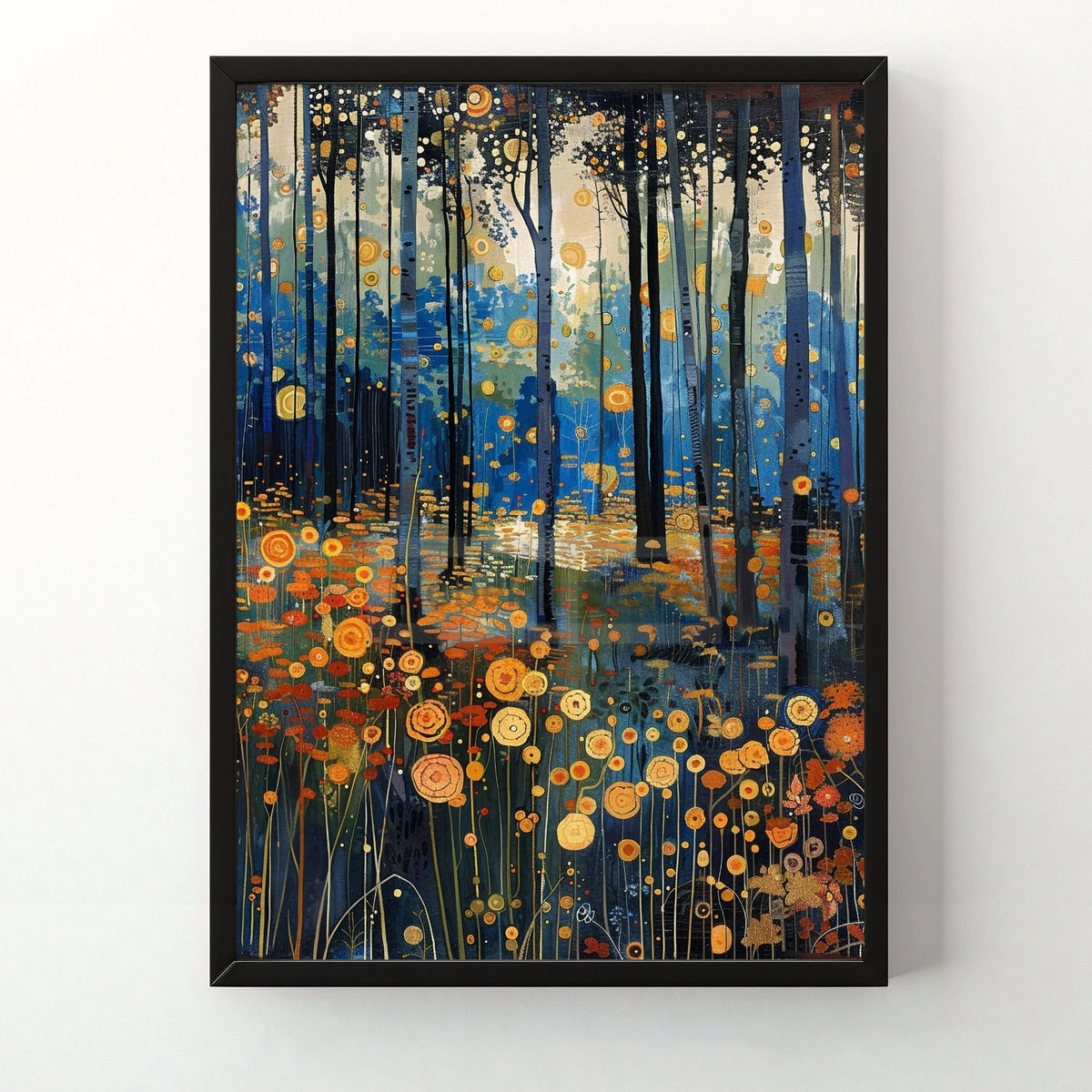 Gustav Klimt Farm Garden Canvas Print – Floral Wall Art Canvas Wall Art Print Qst 5 30x40cm Unframed
