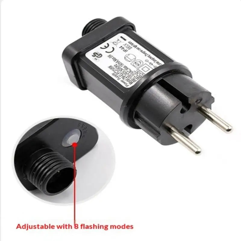 LED String Lights Timer Power Adapter – Multi-Voltage 4.5V–31V LED Power Adapter Qme A6