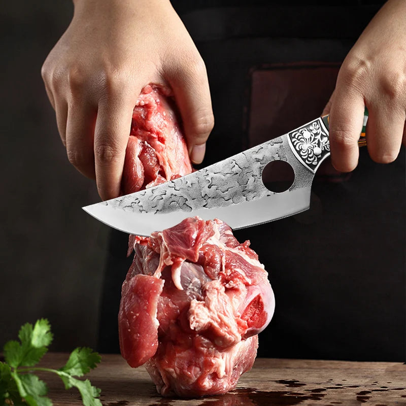 InLeung Handmade Chef Cleaver Knife – Stainless Steel & Wood Chef Cleaver Knife Qst