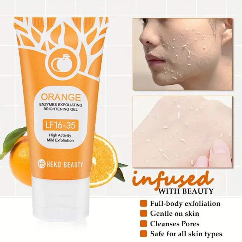 Orange Exfoliating Gel – Deep Cleansing & Pore Refining Exfoliating Gel Qme