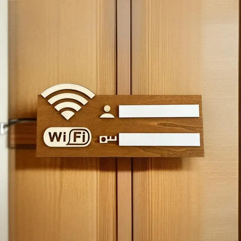 Rustic Wooden WiFi Password Sign | Vintage Wall Plaque Decorative Wall Sign Qme