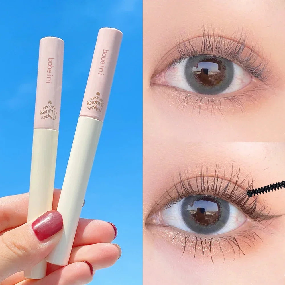 Silk Fiber Mascara Ultra-Thin Brush | Lengthening & Volumizing Fiber Mascara Qme
