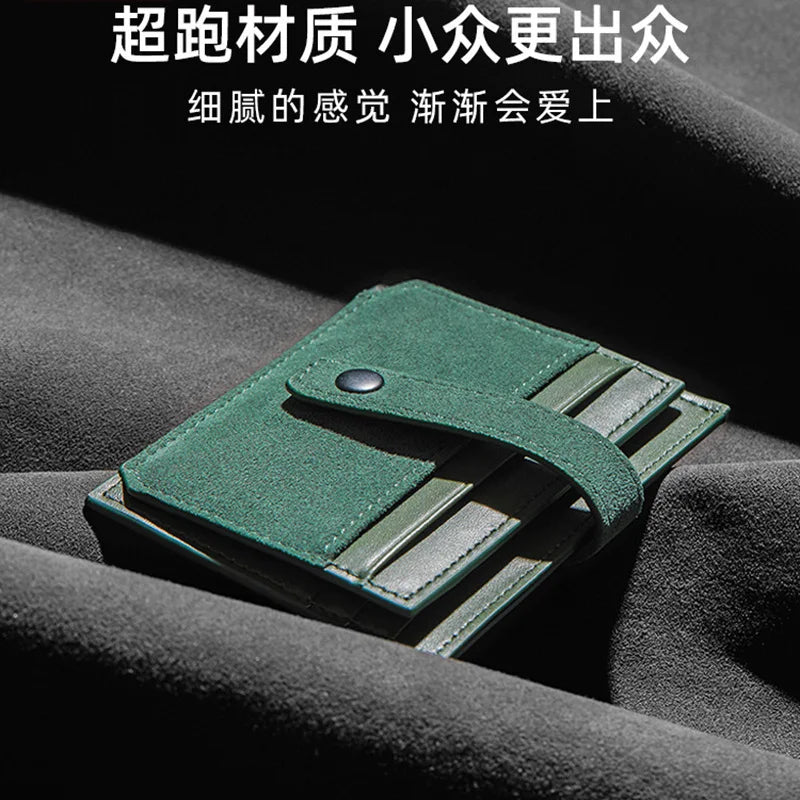 PU Leather Flip Card Holder Mini Wallet – 3 Colors | Qme Card Holder Wallet Qme