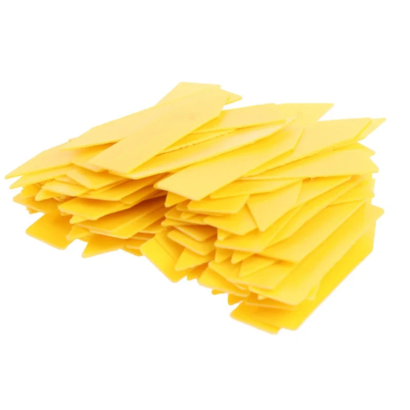 Multicolor PVC Plant Labels & Garden Markers – Set of 5 Plant Markers Qme Yellow