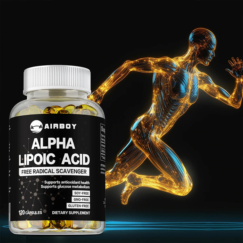 Alpha Lipoic Acid 600mg Softgels – Antioxidant & Metabolism Antioxidant Supplement Qst