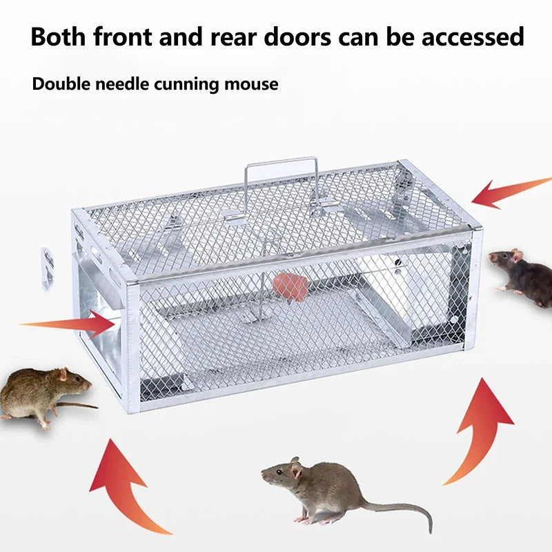 Multi-Catch Mouse & Rat Trap Cage | Galvanized Steel Rodent Trap Cage Qme