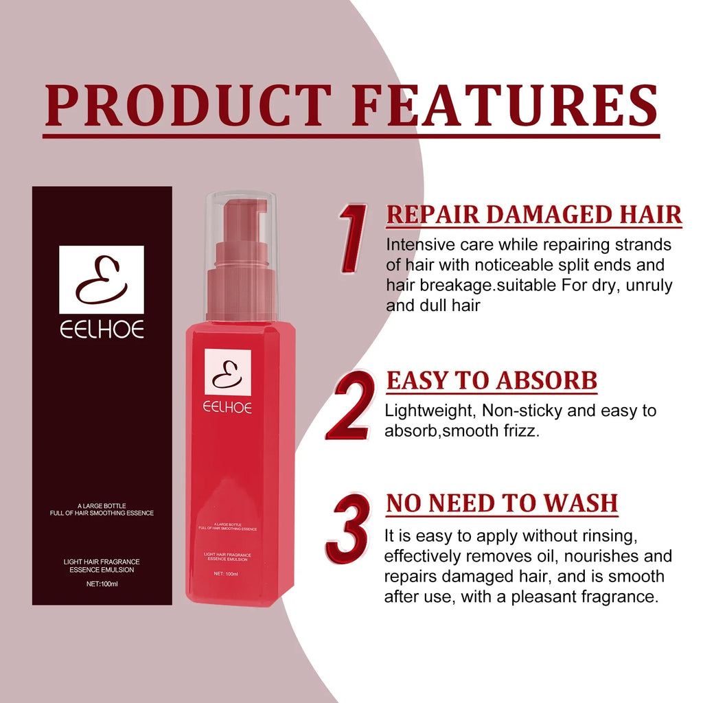 Eelhoe Keratin Leave-In Conditioner – Anti-Frizz Hair Mask Leave-In Hair Conditioner Qst