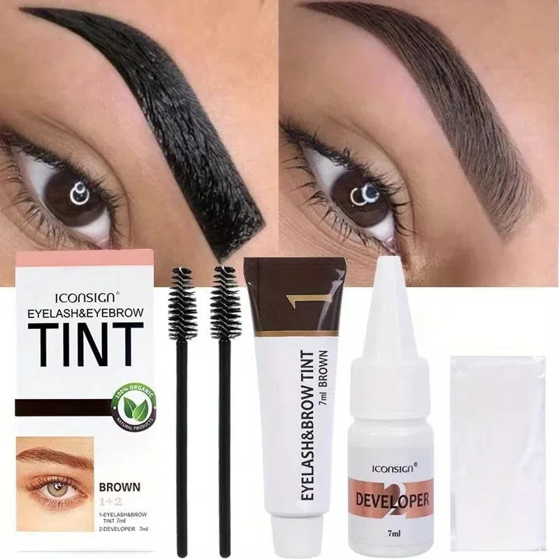 Eyebrow & Lash Tint Gel Cream – Black, Brown & Coffee Eyebrow Tint Gel Qme