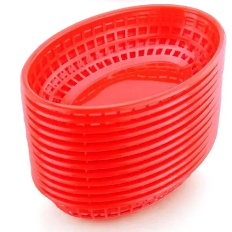 Plastic Food Serving Tray Baskets – Hot Dogs, Burgers & Fries Food Serving Tray Qst 2