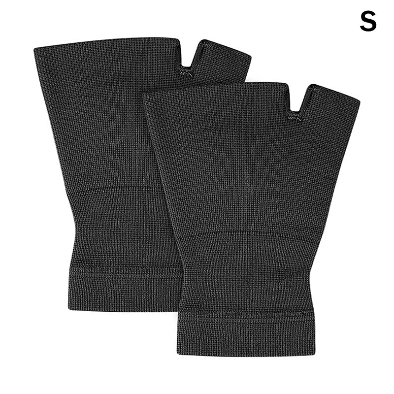 Compression Wrist & Thumb Support Brace Sleeve – 1 Pair Wrist Support Brace Qst S Black
