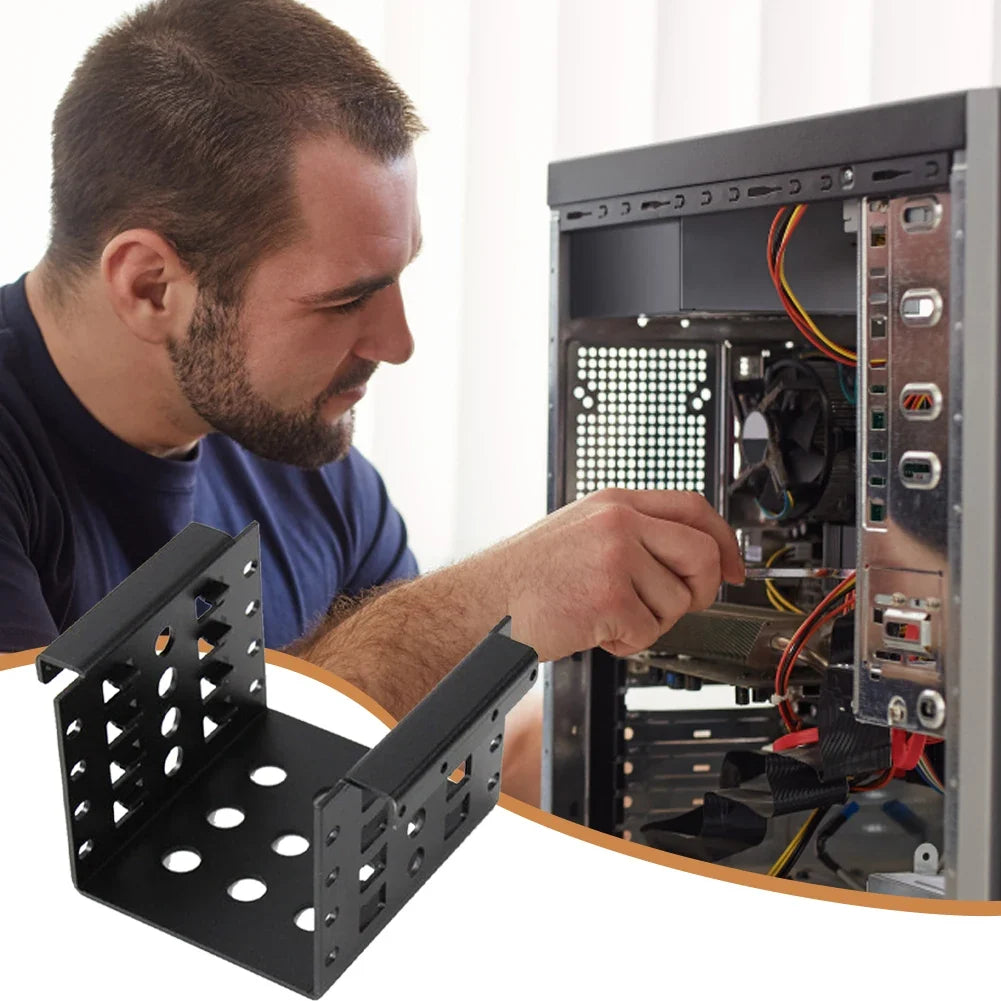 4-Bay 2.5" to 3.5" SSD Hard Drive Mounting Adapter Bracket Drive Mounting Bracket Qme