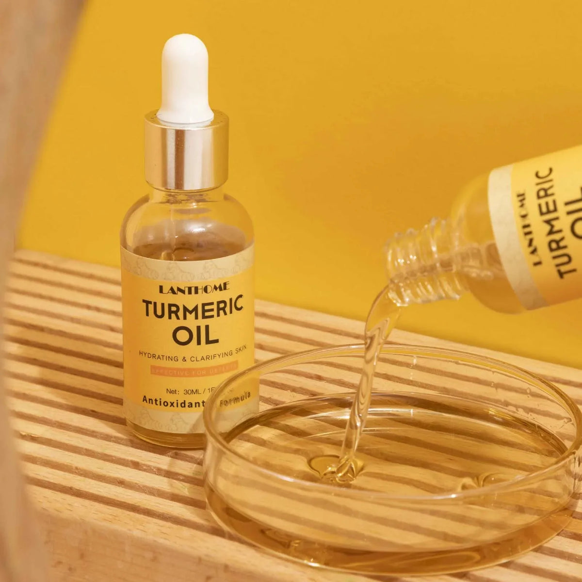 Turmeric Oil Facial Serum – Deep Moisture & Brightening 30ml Facial Oil Serum Qme