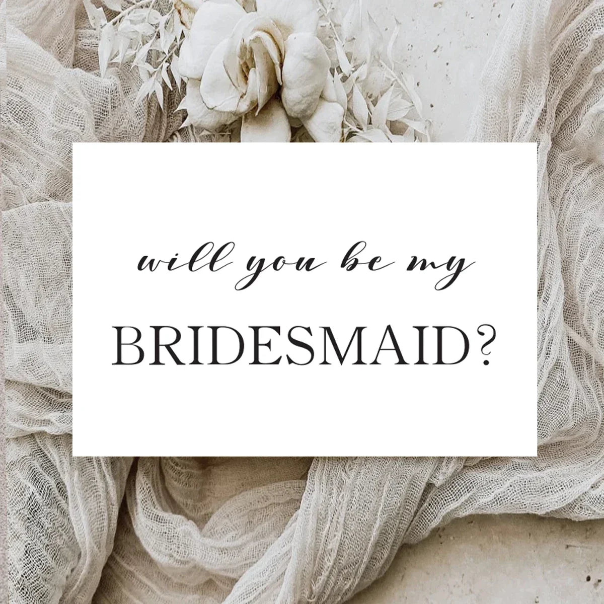 Will You Be My Bridesmaid Card with Envelope – Personalized Bridesmaid Proposal Card Qme