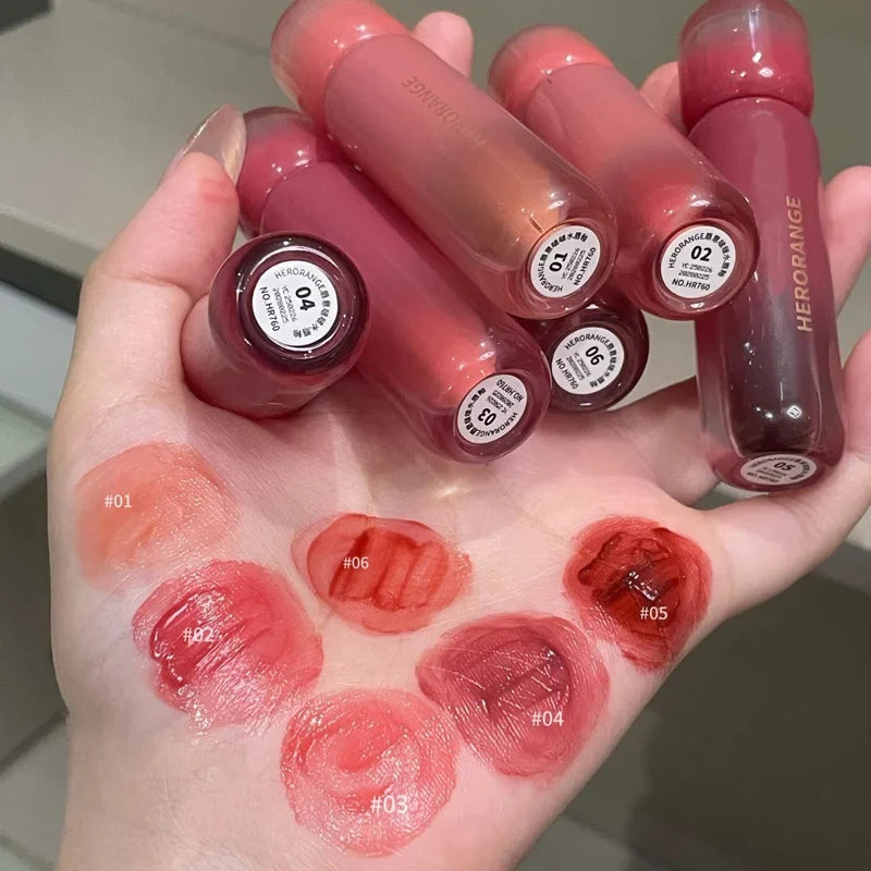 Rose Cherry Tinted Lip Gloss – Mirror Hydrating Glaze Plumper Tinted Lip Gloss Qme