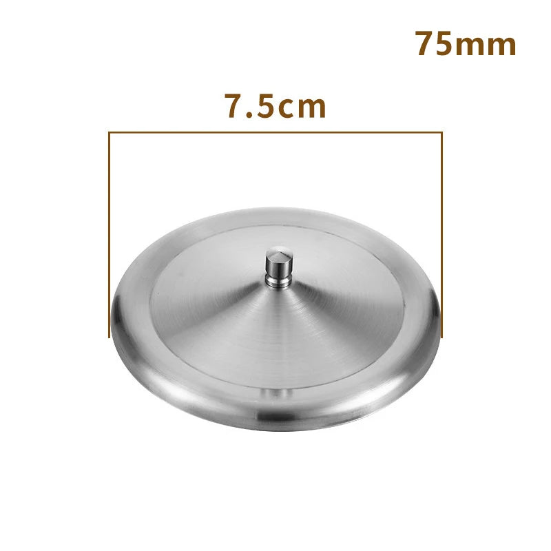 Stainless Steel Cup Lids – Dust-Proof Mug Cover 7.5/14cm Cup Lids & Covers Qst 75MM