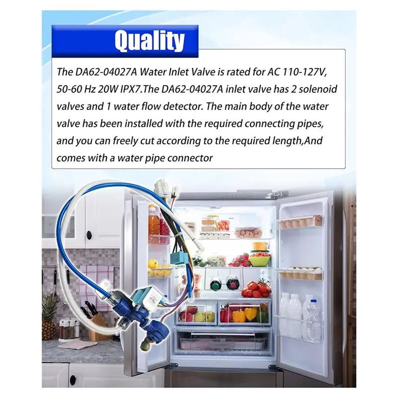 DA62-04027A Refrigerator Water Inlet Valve Replacement Part Refrigerator Replacement Part Qst