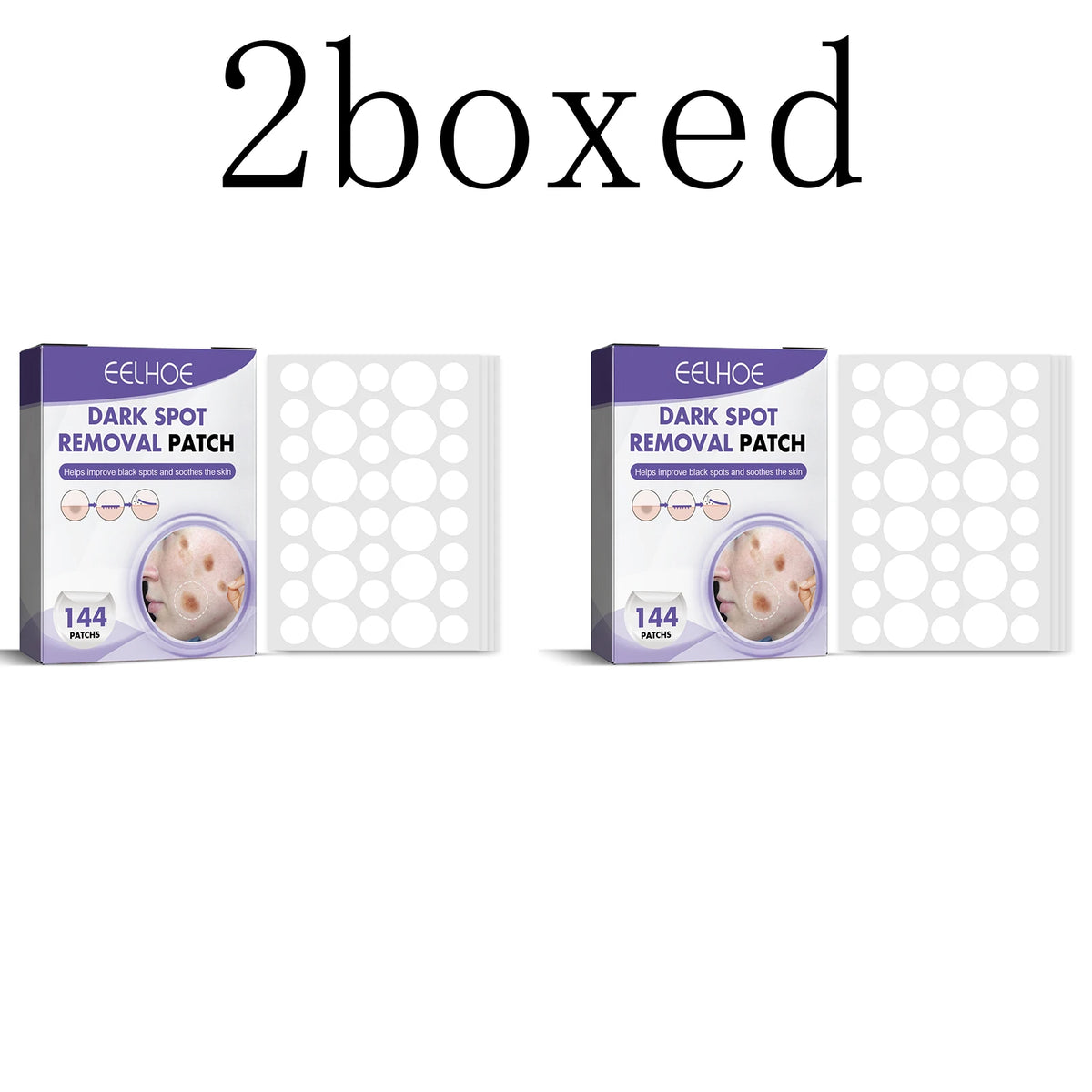Eelhoe Dark Spot Brightening Patches 144pcs – Overnight Skin Brightening Patch Qst 144pcs x2boxed