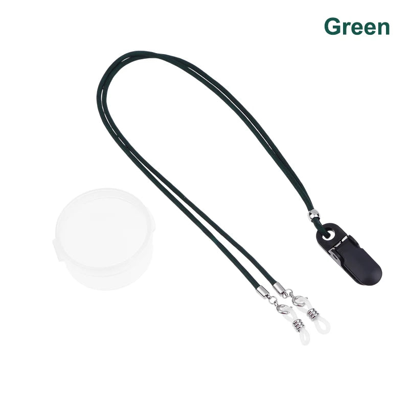 Hearing Aid Clip Holder Anti-Lost Lanyard for Kids & Adults Hearing Aid Accessory Qst Green