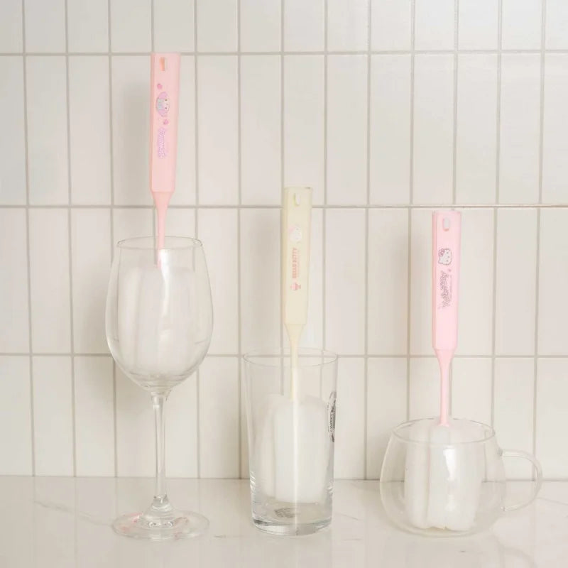 Hello Kitty Kuromi Long-Handle Bottle & Cup Cleaning Brush Bottle Cleaning Brush Qme