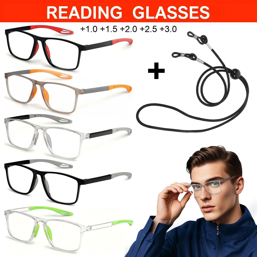 VOPHA TR90 Sports Reading Glasses – Blue Light Blocking Sports Reading Glasses Qst
